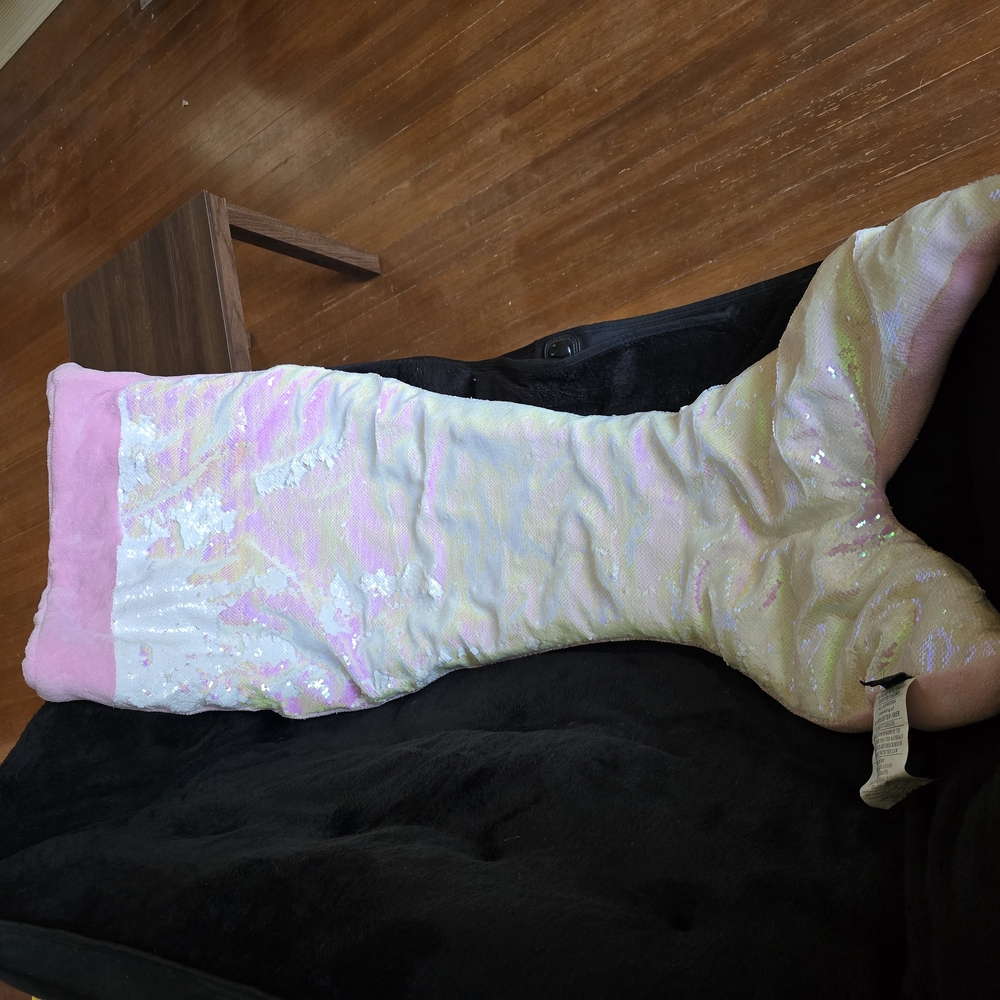Cynthia Rowley Mermaid Tail Blanket with Sequins